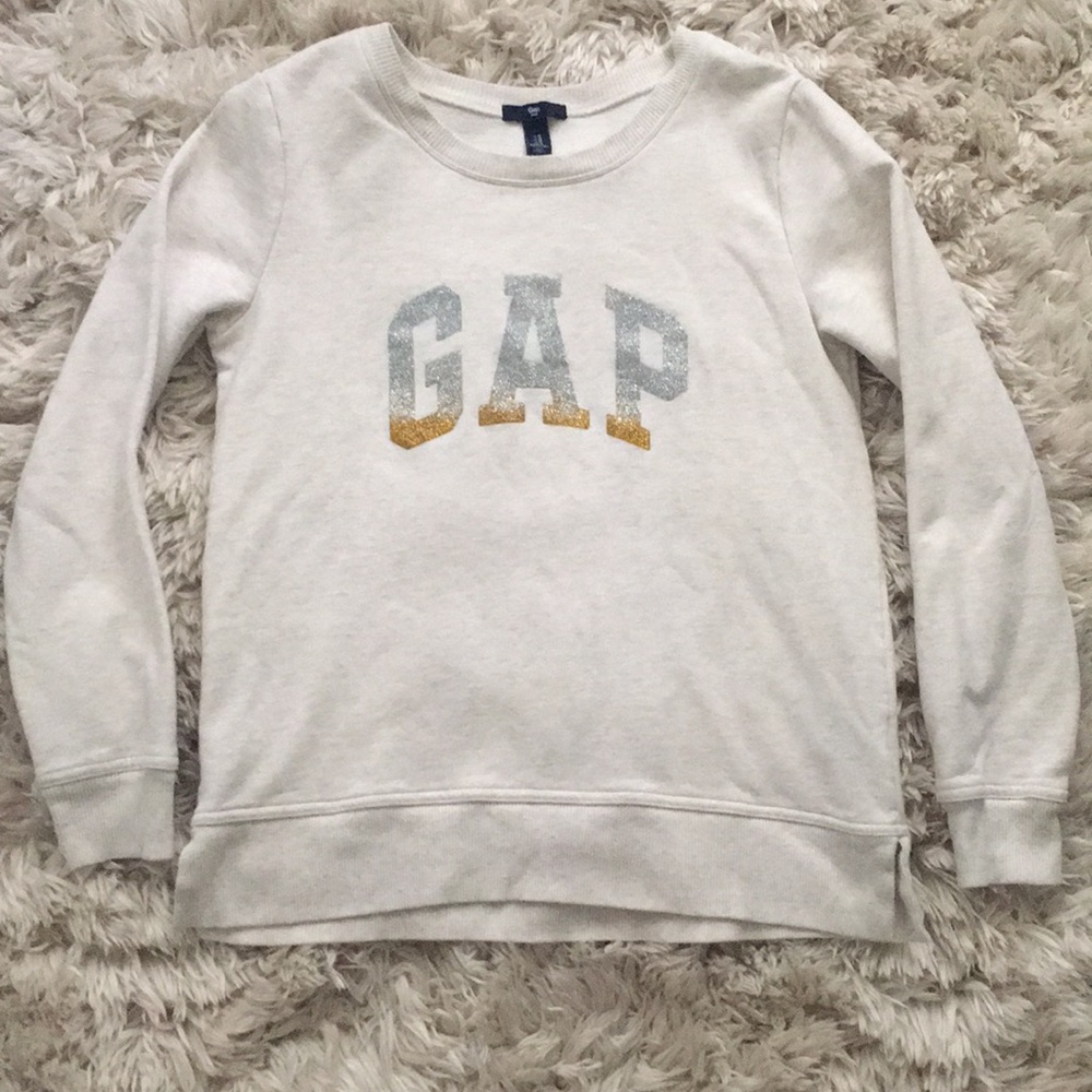 GAP medium sparkle sweater with fleece lining